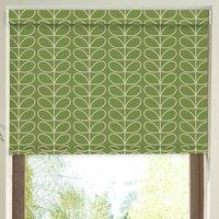 Orla Kiely Linear Stem Made to Measure Blackout Roller Blind Chalky Green