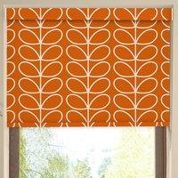Orla Kiely Jumbo Linear Stem Made to Measure Blackout Roller Blind Persimmon