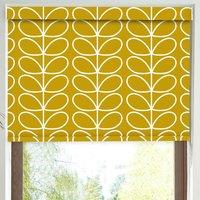 Orla Kiely Jumbo Linear Stem Made to Measure Blackout Roller Blind Sunflower