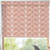 Orla Kiely Jumbo Linear Stem Made to Measure Blackout Roller Blind Bubblegum