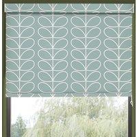 Orla Kiely Jumbo Linear Stem Made to Measure Blackout Roller Blind Aqua