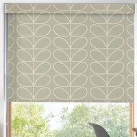 Orla Kiely Jumbo Linear Stem Made to Measure Blackout Roller Blind Pebble