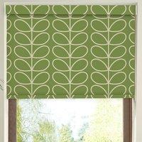 Orla Kiely Jumbo Linear Stem Made to Measure Blackout Roller Blind Chalky Green
