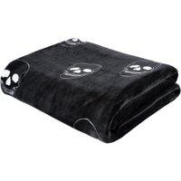 Catherine Lansfield Skulls Fleece 130cmx170cm Throw Grey