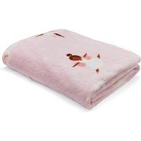 Catherine Lansfield Dancing Fairies 130cmx170cm Throw Pink