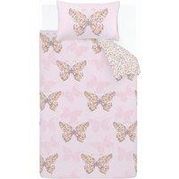 Catherine Lansfield Enchanted Butterfly Childrens Bedding Pink
