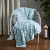 Catherine Lansfield Cuddly 150cmx200cm Throw Duck Egg Blue