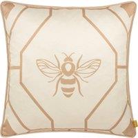 Furn Bee Deco Geometric Filled Cushion 43cm x 43cm Champagne