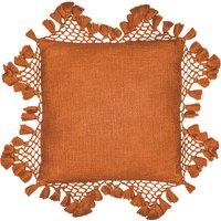 Yard Anko Macrame Tassel Filled Cushion 45cm x 45cm Pecan