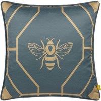 Furn Bee Deco Geometric Filled Cushion 43cm x 43cm French Blue