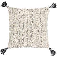 Hoem Cambre Boucle Tasselled Filled Cushion 50cm x 50cm Mono