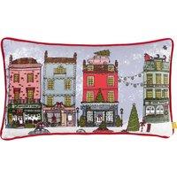 Furn Christmas Spirit Velvet Piped Filled Cushion 30cm x 50cm Multi