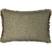 Yard Doze Woven Fringed Filled Cushion 40cm x 60cm Moss