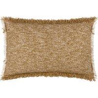 Yard Doze Woven Fringed Filled Cushion 40cm x 60cm Biscuit