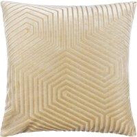 Paoletti Evoke Cut Velvet Filled Cushion 45cm x 45cm Ivory