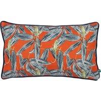 Wylder Tropics Ebon Wilds Nkiru Piped Filled Cushion 30cm x 50cm Cinnamon
