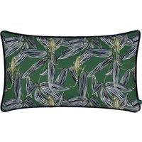 Wylder Tropics Ebon Wilds Nkiru Piped Filled Cushion 30cm x 50cm Green