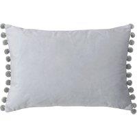 Paoletti Fiesta Velvet Filled Cushion 35cm x 50cm Dove Silver