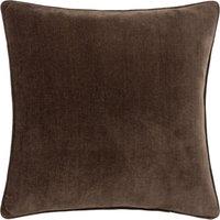 Yard Heavy Chenille Reversible Filled Cushion 50cm x 50cm Brown