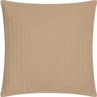Yard Hush Cotton Linear Filled Cushion 45cm x 45cm Taupe