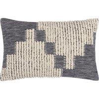 Hoem Himal Woven Knot Filled Cushion 30cm x 50cm Dusk