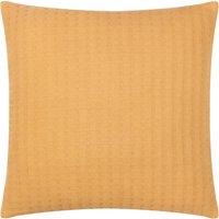 Yard Hush Cotton Linear Filled Cushion 45cm x 45cm Honey