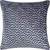 Hoem Lanzo Cut Velvet Piped Filled Cushion 45cm x 45cm Dusk