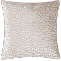 Hoem Lanzo Cut Velvet Piped Filled Cushion 45cm x 45cm Moonbeam