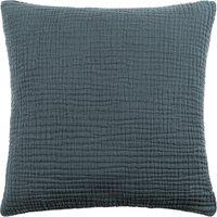 Yard Lark Muslin Crinkle Cotton Filled Cushion 45cm x 45cm Dusk