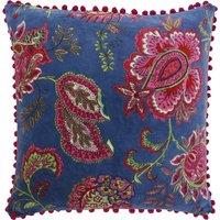 Paoletti Malisa Paisley Filled Cushion 50cm x 50cm Smoke Blue