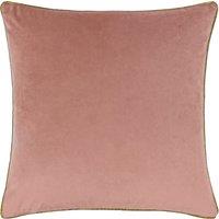 Paoletti Meridian Velvet Filled Cushion 55cm x 55cm Blush Gold