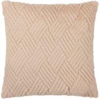 Paoletti Sonnet Cut Faux Fur Filled Cushion 45cm x 45cm Brulee