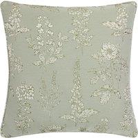 Wylder Nature Sophia Floral Jacquard Filled Cushion 50cm x 50cm Sage