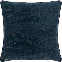 Paoletti Stratus Jacquard Filled Cushion 45cm x 45cm Navy