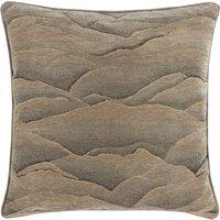 Paoletti Stratus Jacquard Filled Cushion 45cm x 45cm Taupe