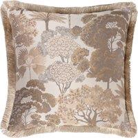 Wylder Nature Woodlands Floral Jacquard Filled Cushion 55cm x 55cm Natural