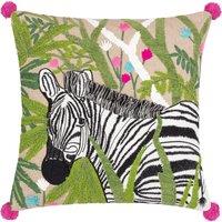 Wylder Zedra Embroidered Filled Cushion 50cm x 50cm Multi