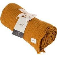 Lark Crinkled Cotton Throw Cumin