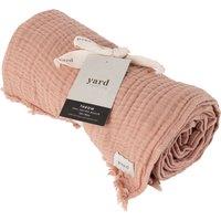 Lark Crinkled Cotton Throw Pink Clay