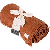 Lark Crinkled Cotton Throw Pecan