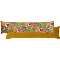 House Of Bloom Poppy Velvet Draught Excluder Saffron