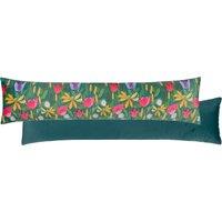 House Of Bloom Celandine Velvet Draught Excluder Teal
