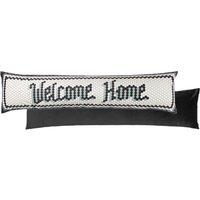 Welcome Home Mosaic Message Velvet Draught Excluder Multi
