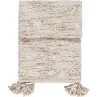 Heath Cotton Tasselled Throw 130cm x 180cm Natural