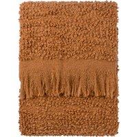 Ulsmere Boucle Fringed Throw 130cm x 180cm Ginger