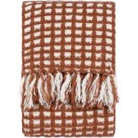 Toasty Waffle Throw 130cm x 180cm Brick