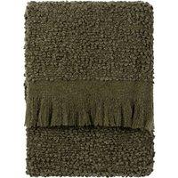 Ulsmere Boucle Fringed Throw 130cm x 180cm Lichen