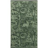 Winter Woods Animal Jacquard Towel Emerald