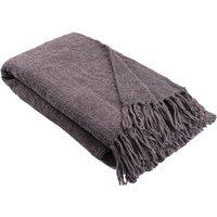Appletree Chenille 130cm x 180cm Throw Charcoal