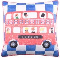 Bedlam On The Move Filled Cushion 43cm x 43cm Blue